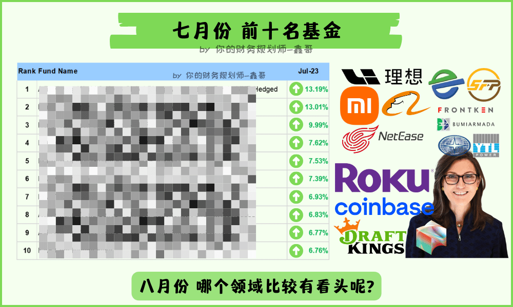 Unit Trust Monthly Ranking - Jul 2023